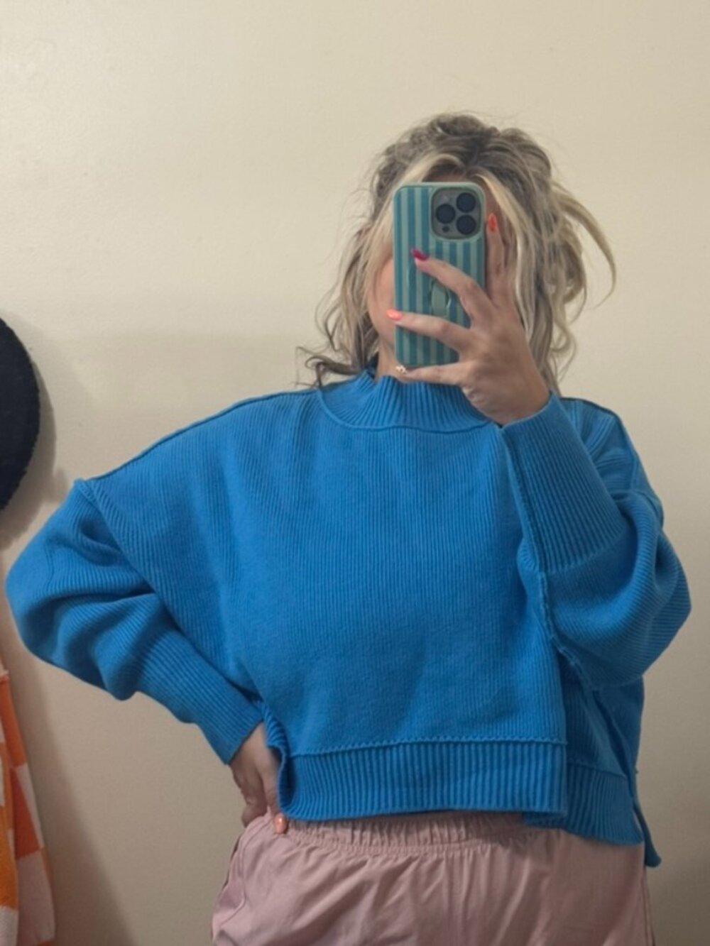 Cropped Zenana Ribbed Sweater L/XL